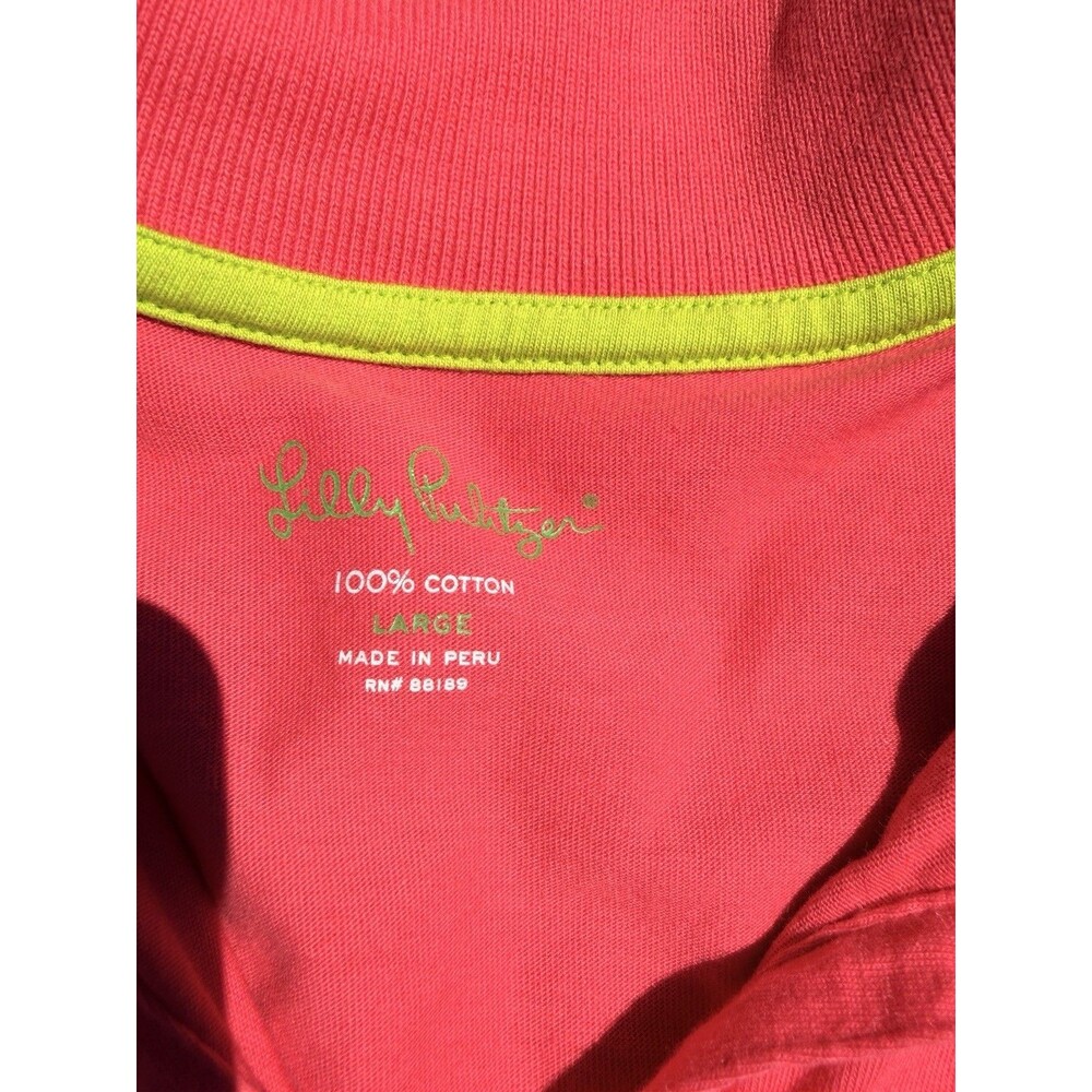Lilly Pulitzer Pink Sleeveless Polo Women's Size Large - Picture 4 of 5